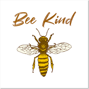 Bee kind Posters and Art